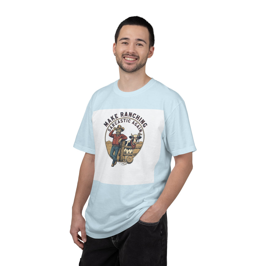 Make Ranching Sarcastic Again Graphic T-Shirt — Western Cowboy Farm Humor Tee