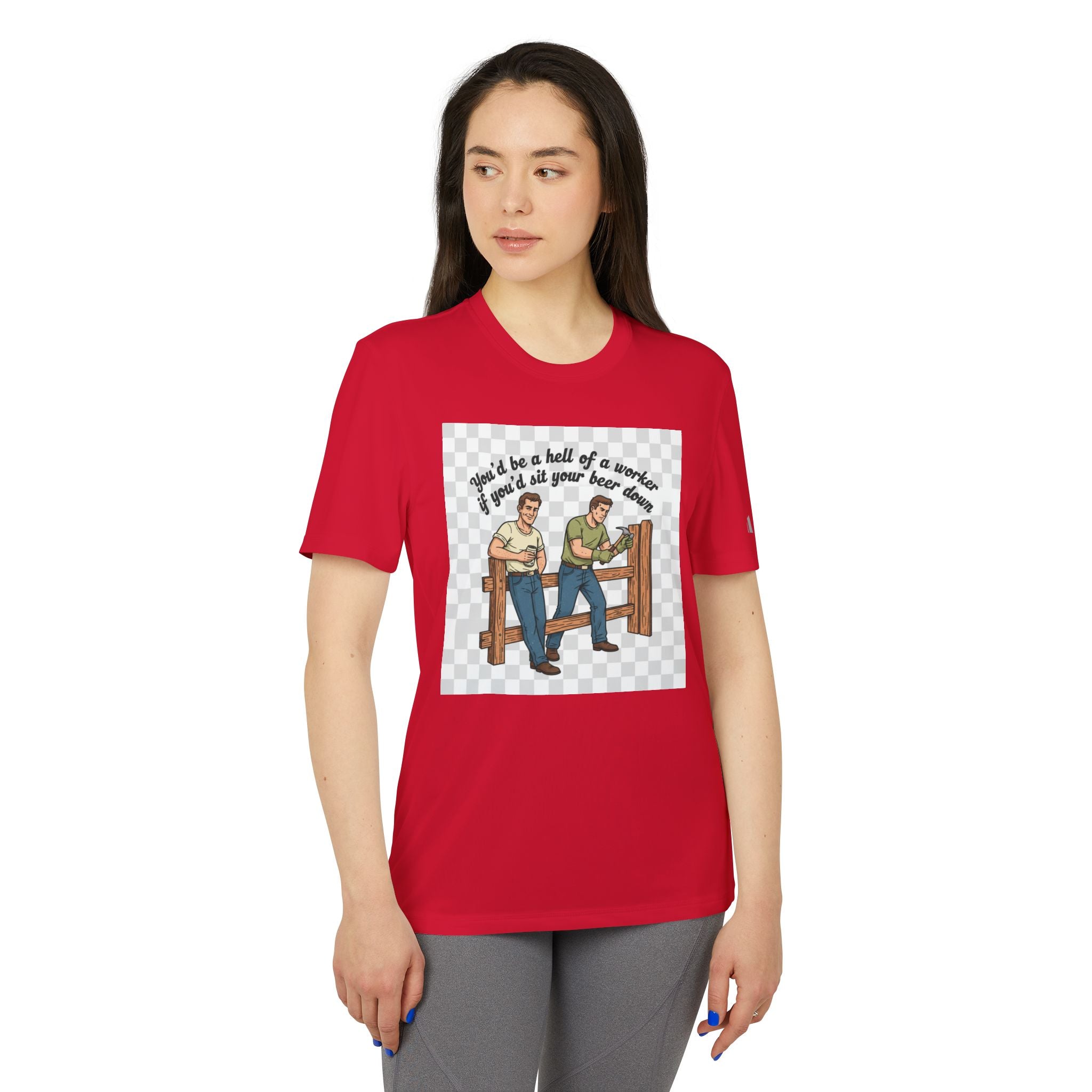 Sit your beer down Graphic T-Shirt — "I'll Be a Hell of a Worker" Vintage Farm Vibe