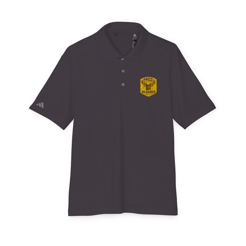 Performance Polo — Gold Shield Patch Polo Shirt
