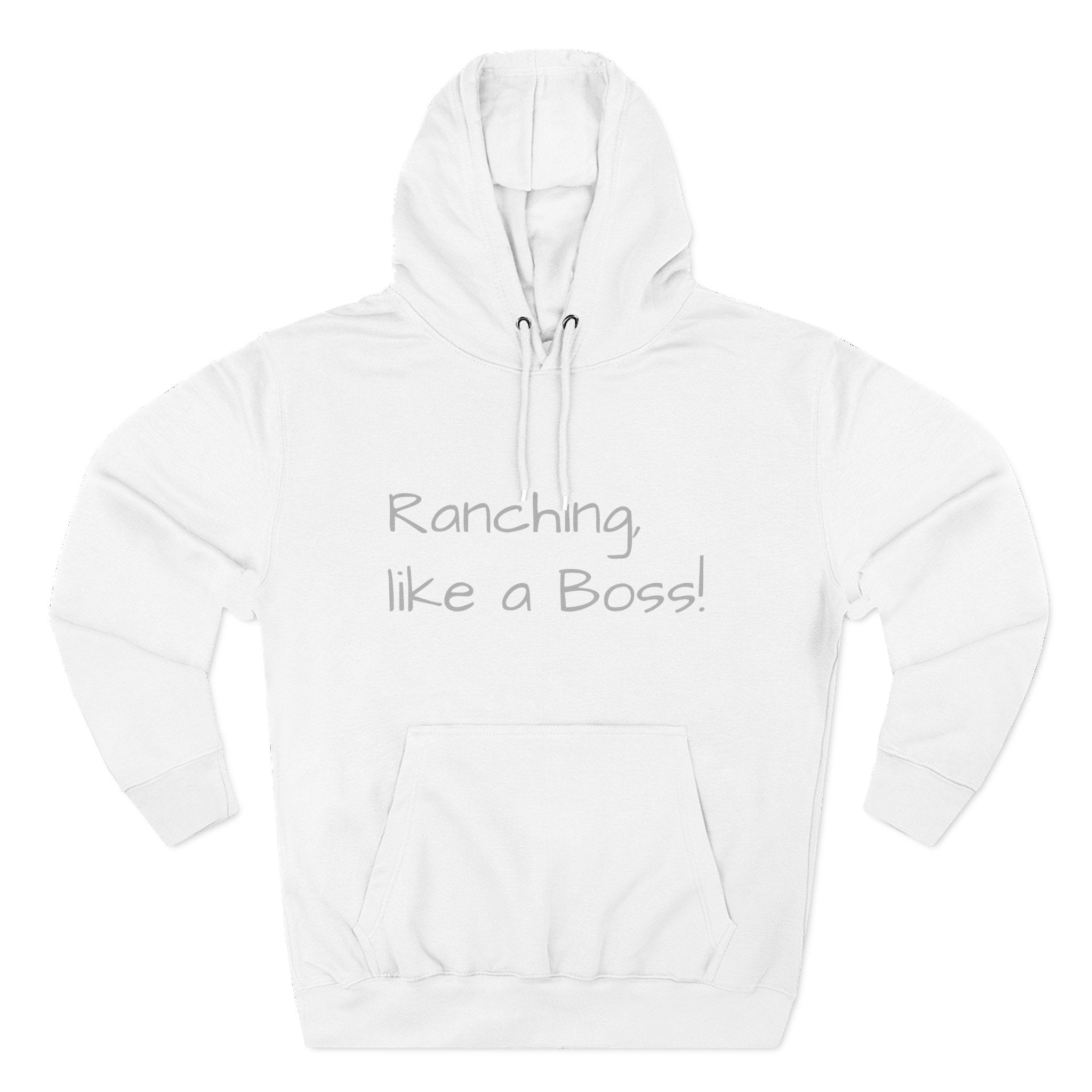 Ranching Like a Boss Hoodie — 'Kind of!' Casual Western Fleece Hoodie