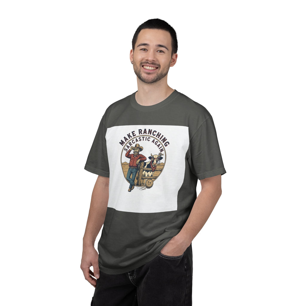 Make Ranching Sarcastic Again Graphic T-Shirt — Western Cowboy Farm Humor Tee