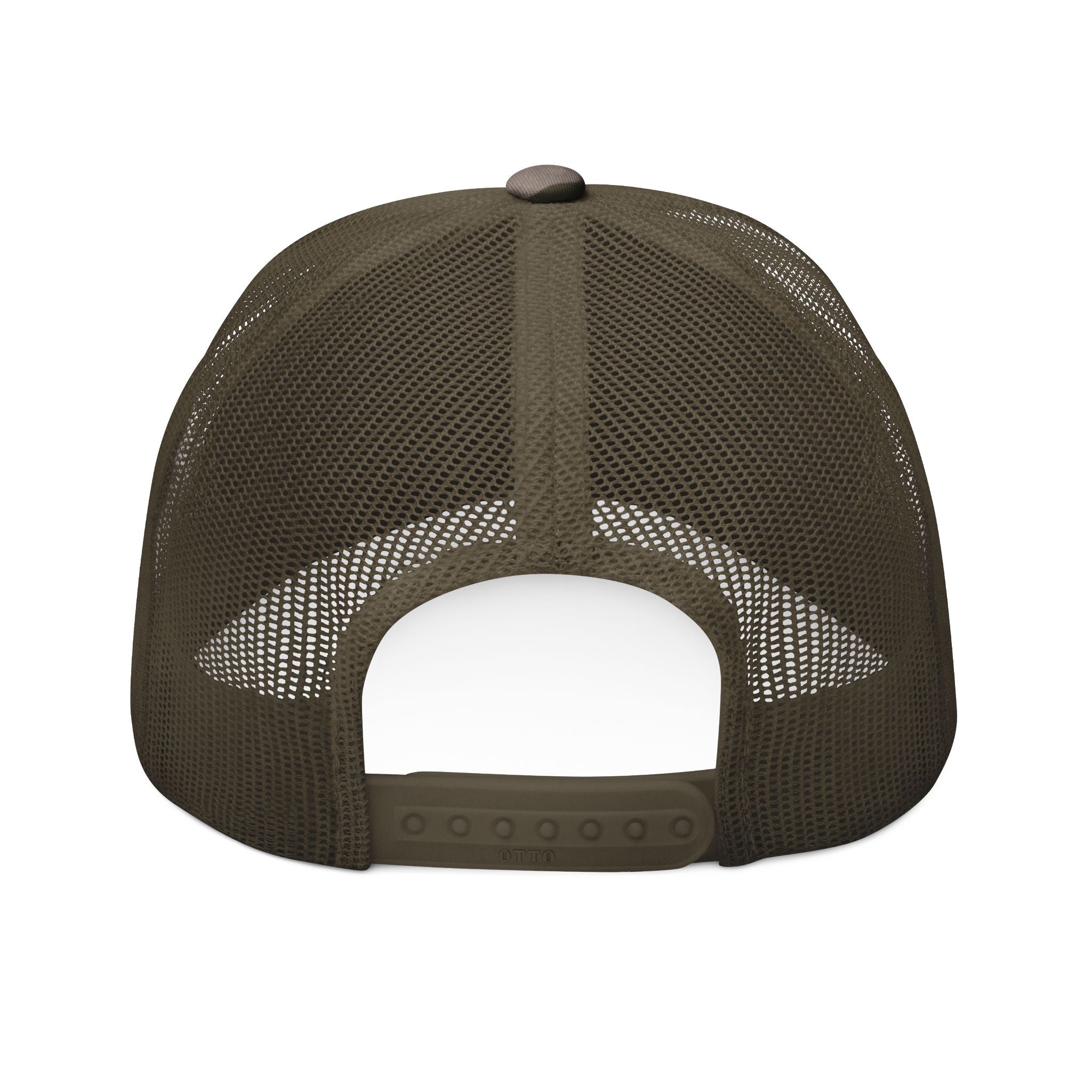 Camo Trucker Hat — Embroidered "MSZ 3D Ranch" Patch