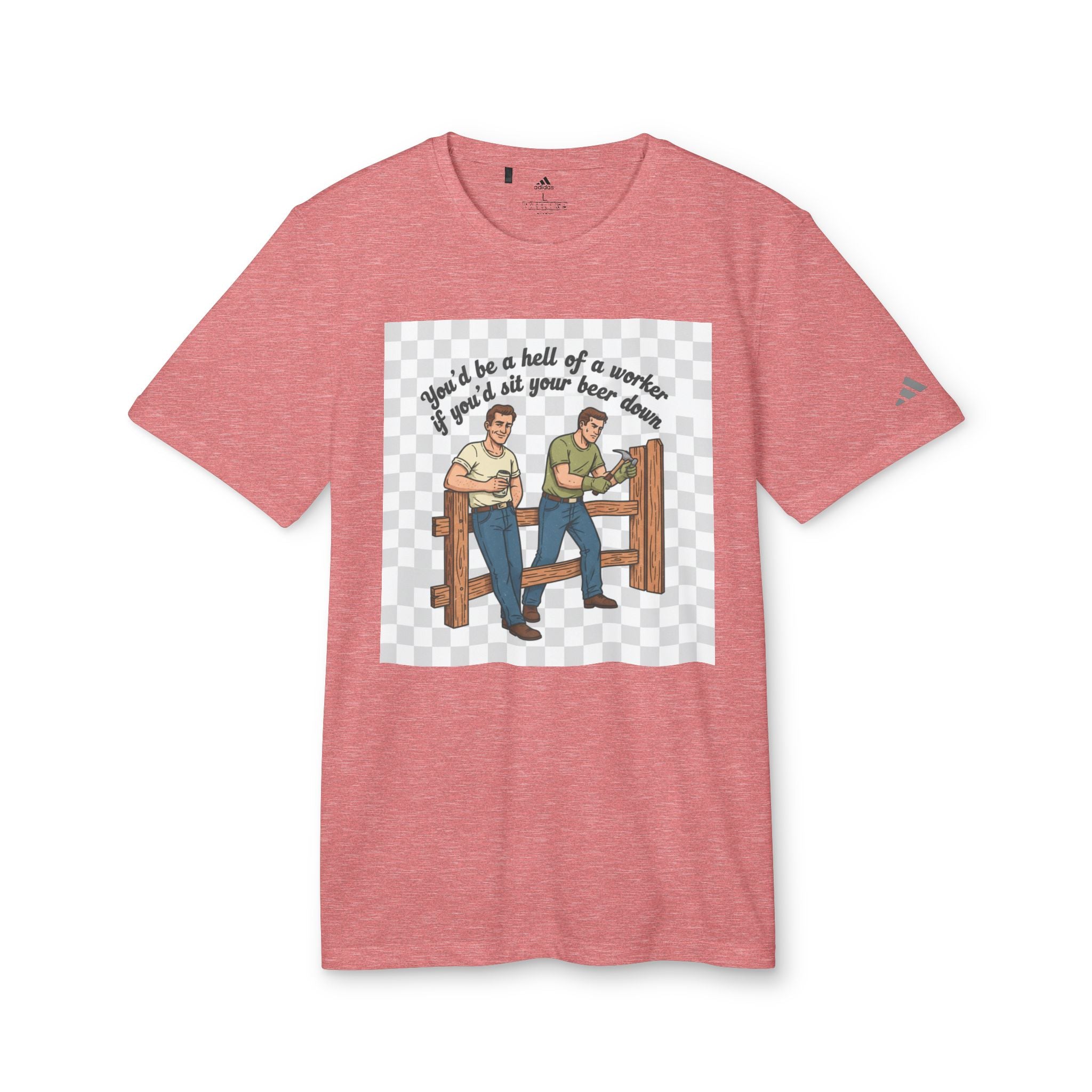 Sit your beer down Graphic T-Shirt — "I'll Be a Hell of a Worker" Vintage Farm Vibe