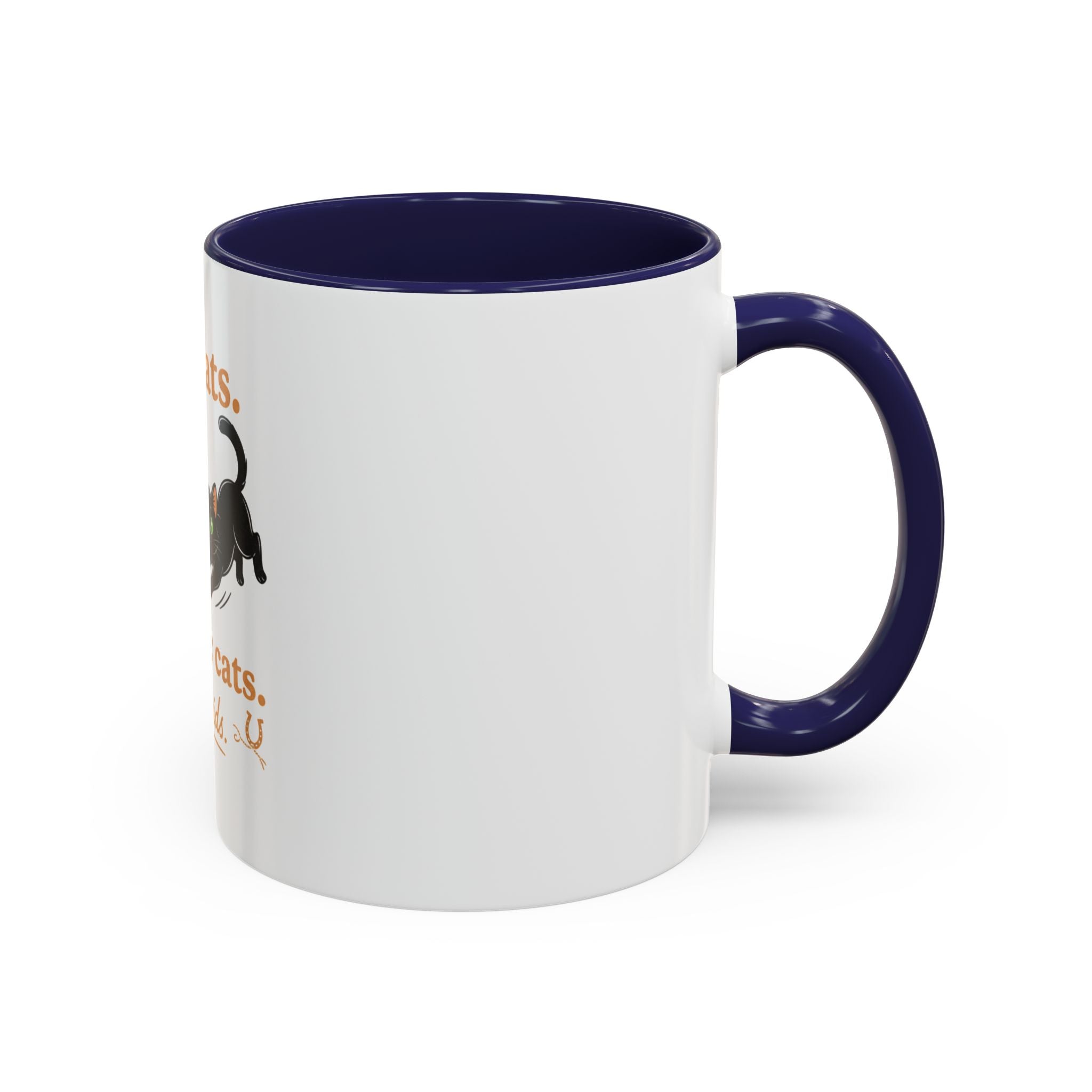 Cat Mom Humor Coffee Mug — "Got cats. Missing: cats. Also kids."