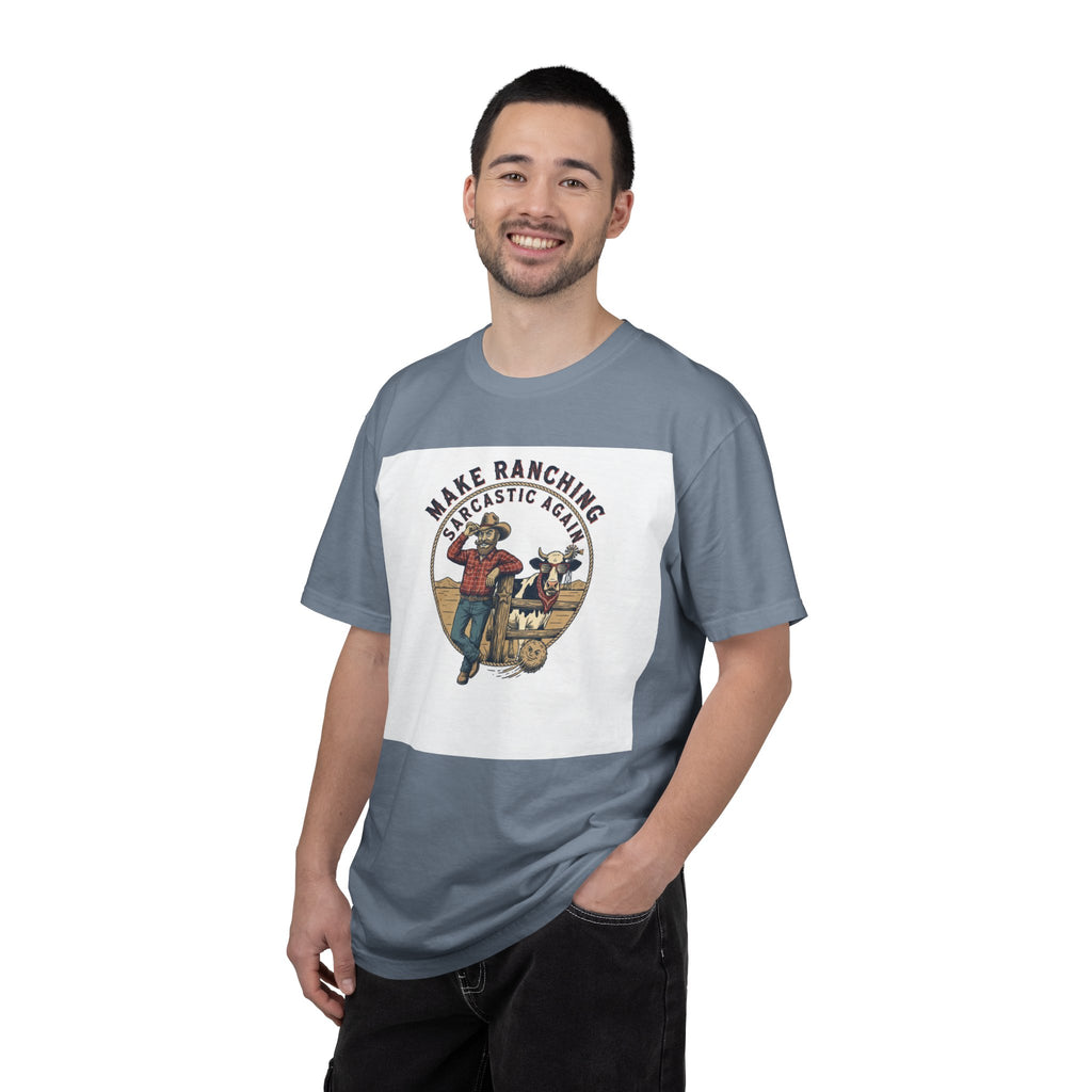 Make Ranching Sarcastic Again Graphic T-Shirt — Western Cowboy Farm Humor Tee