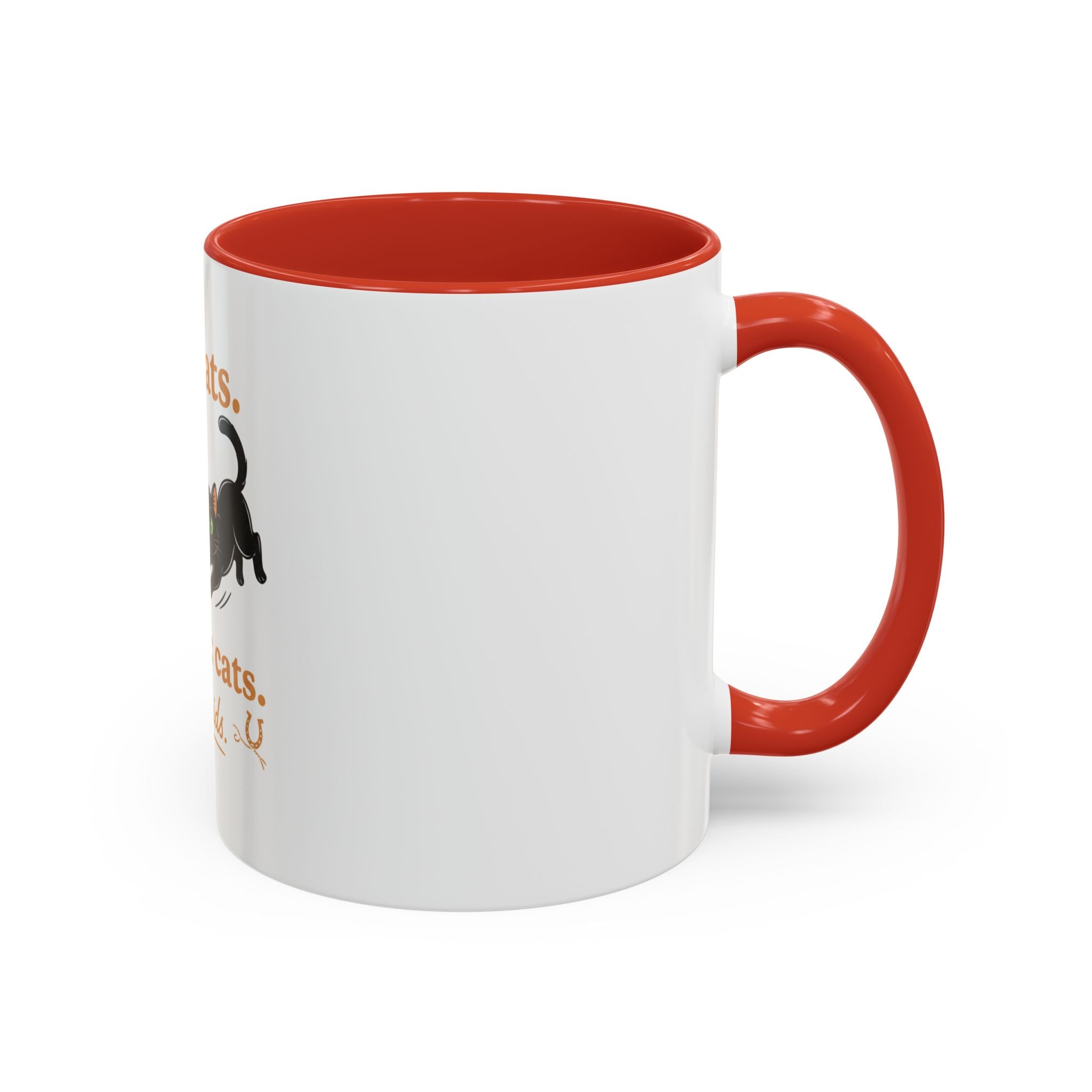 Cat Mom Humor Coffee Mug — "Got cats. Missing: cats. Also kids."