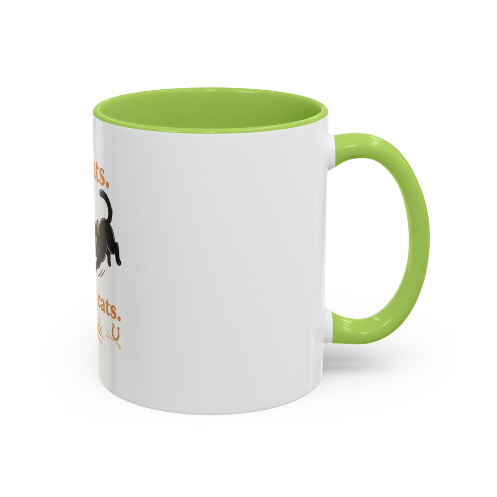 Cat Mom Humor Coffee Mug — "Got cats. Missing: cats. Also kids."