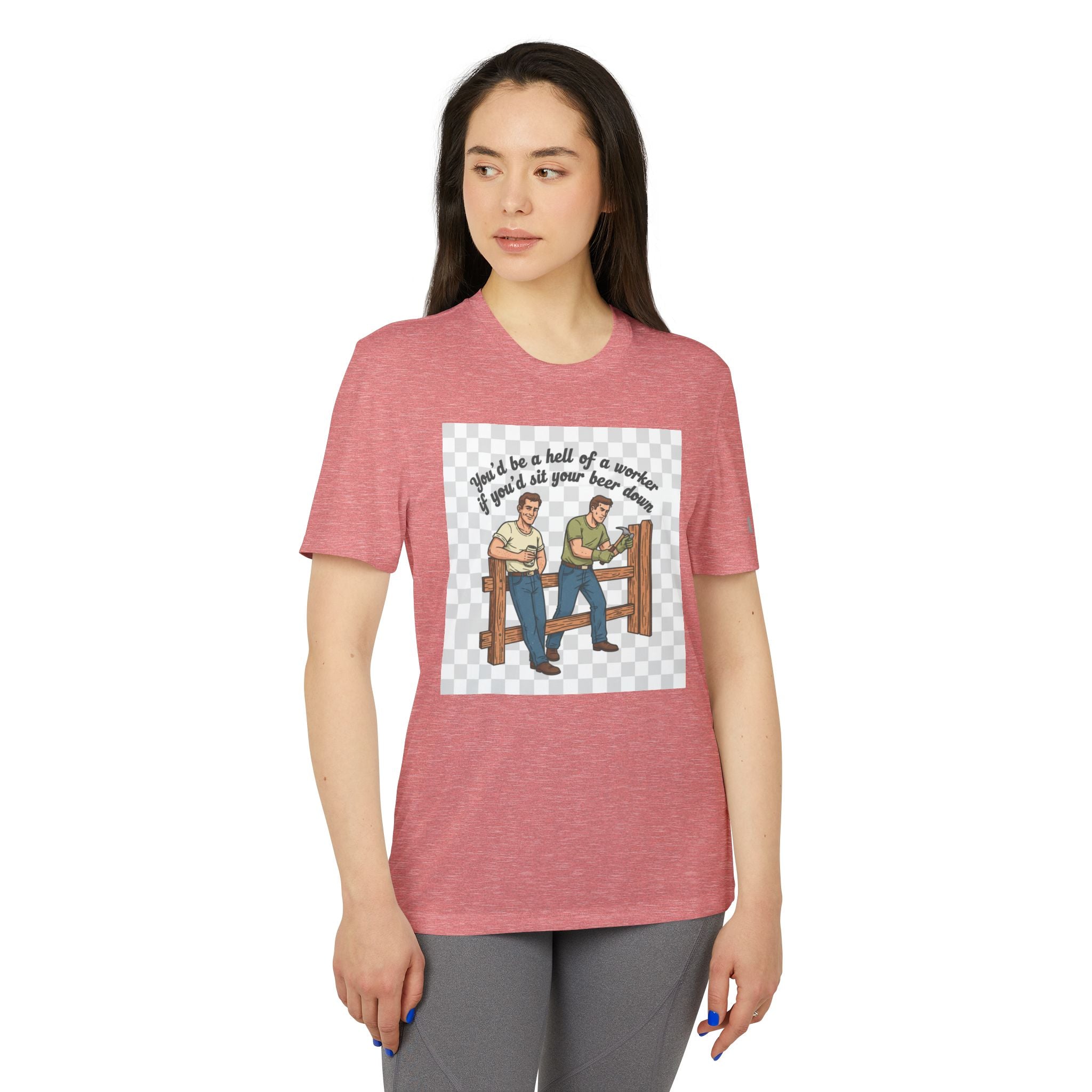 Sit your beer down Graphic T-Shirt — "I'll Be a Hell of a Worker" Vintage Farm Vibe