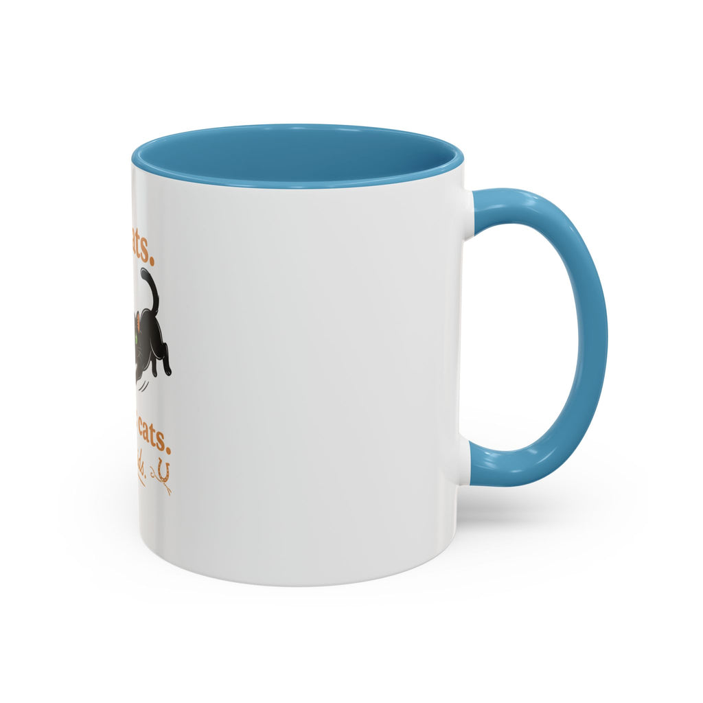 Cat Mom Humor Coffee Mug — "Got cats. Missing: cats. Also kids."