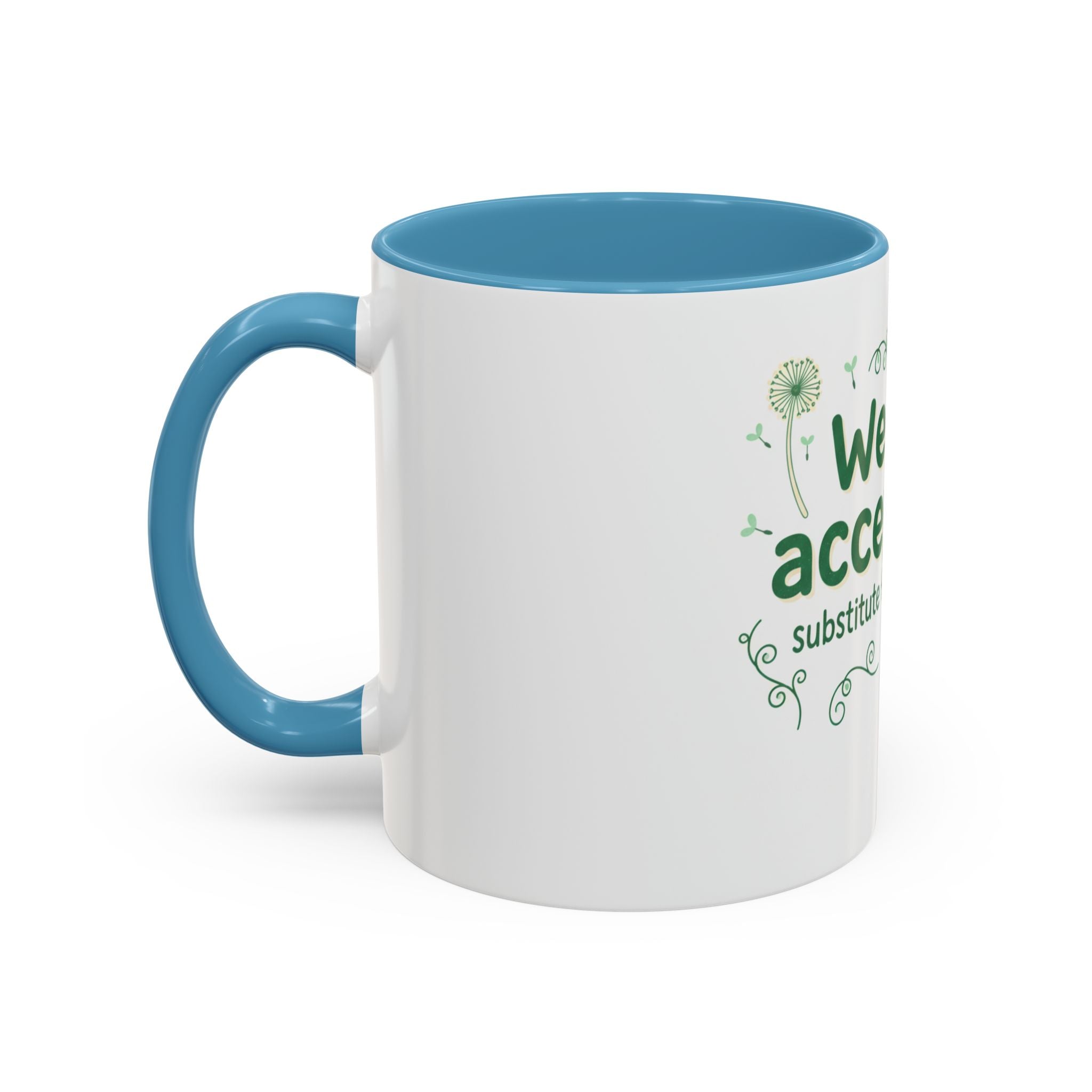 Weeds = Acceptable Coffee Mug — Funny Gardener St. Patrick's Day Accent Mug (11/15 oz)
