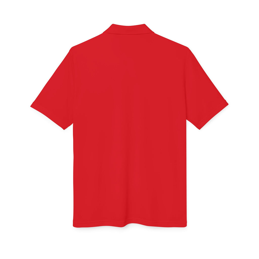 Performance Polo — Gold Shield Patch Polo Shirt