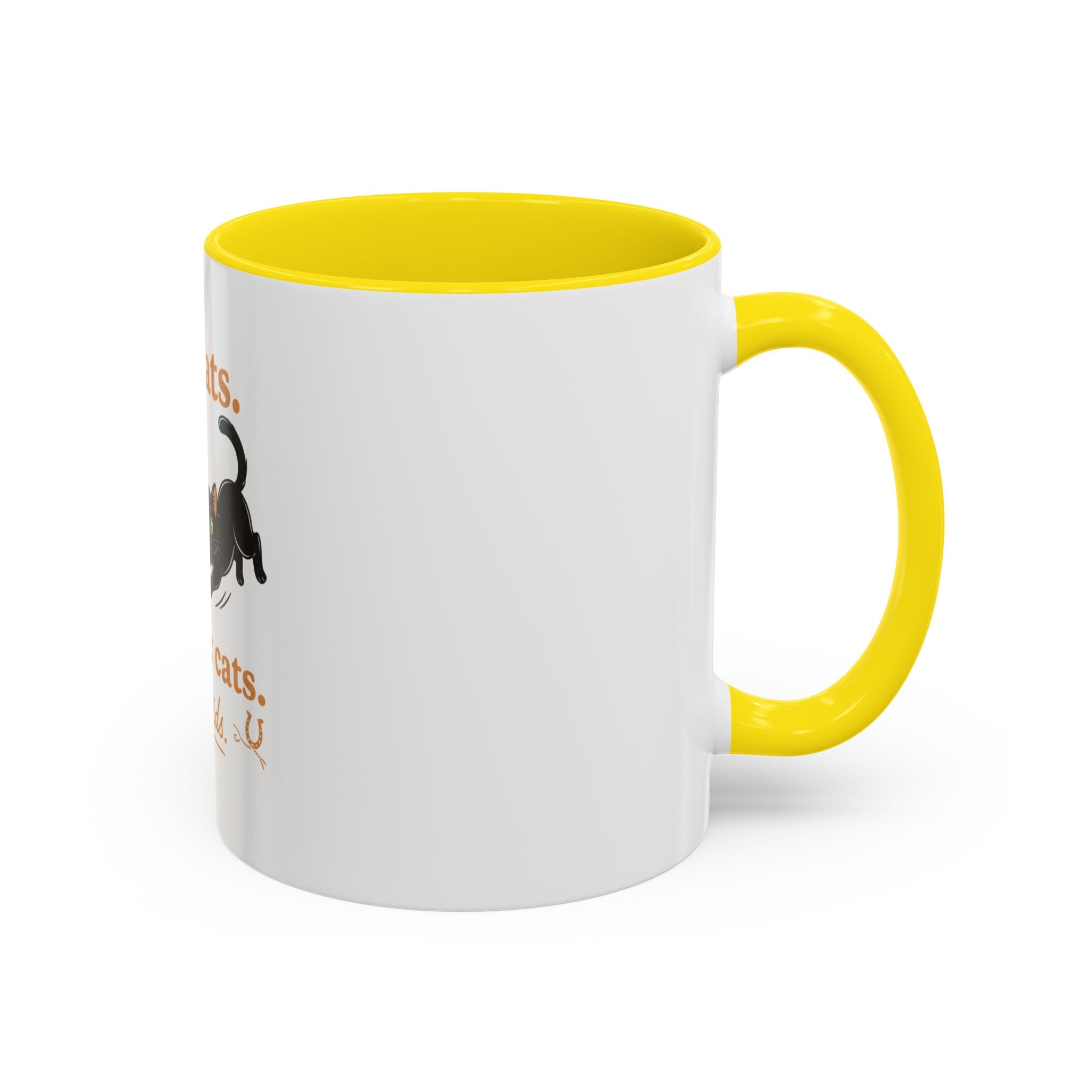 Cat Mom Humor Coffee Mug — "Got cats. Missing: cats. Also kids."