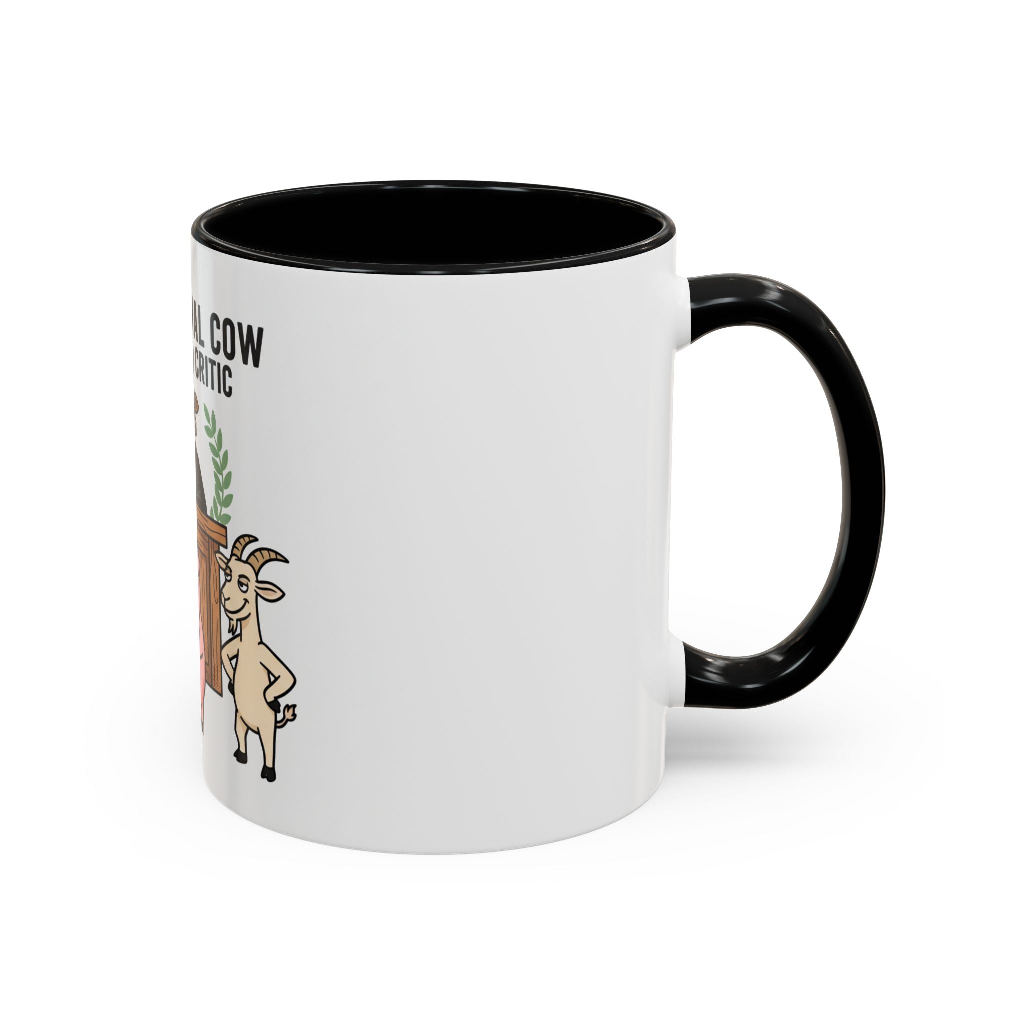 Professional Cow (All Kinds) Critic Coffee Mug — Funny Farm Animal Judge Gift (11/15oz)