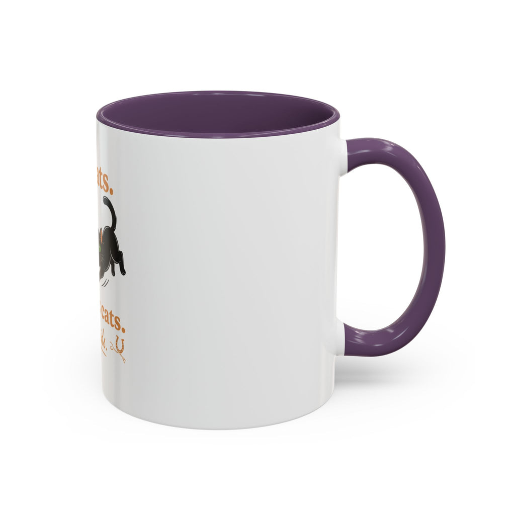 Cat Mom Humor Coffee Mug — "Got cats. Missing: cats. Also kids."