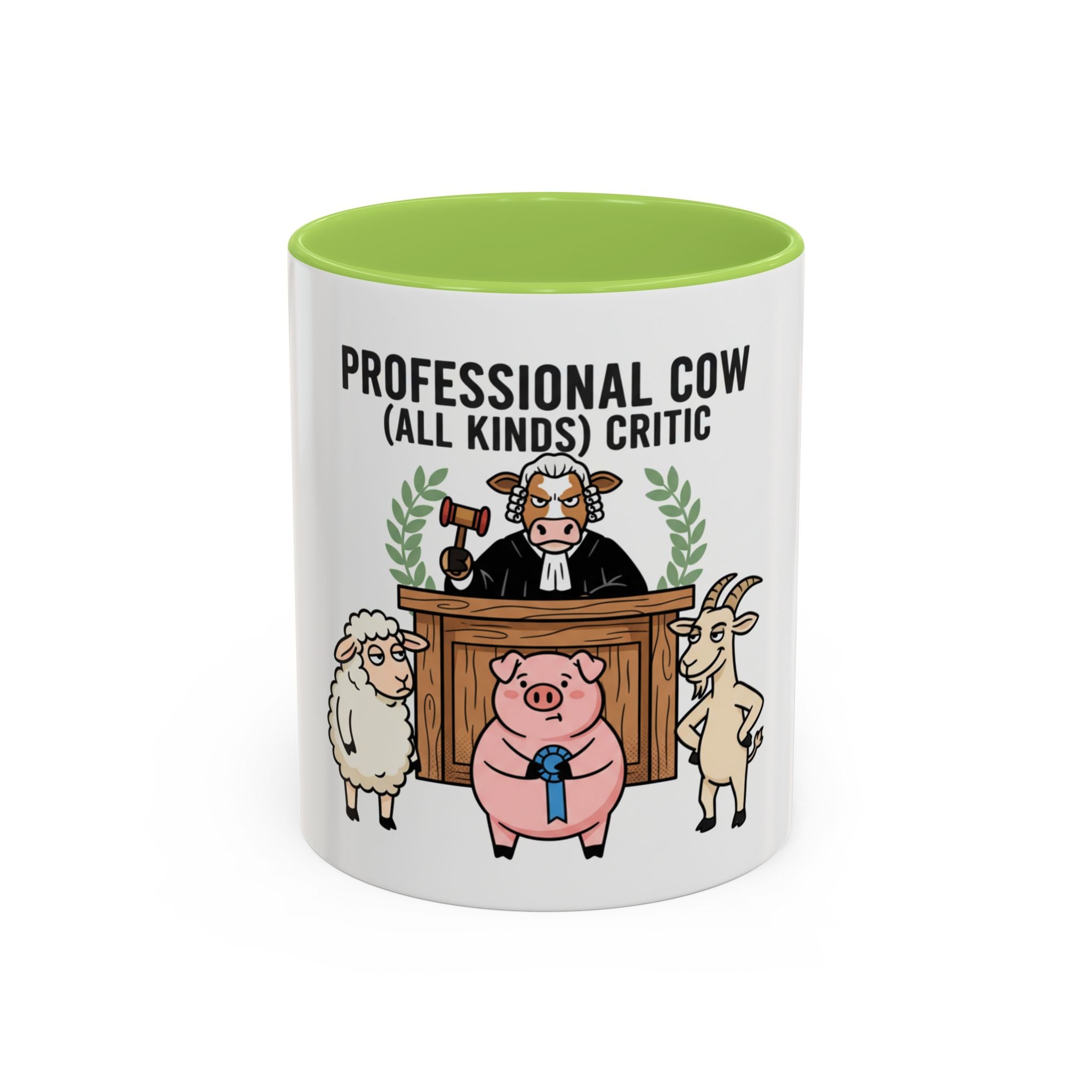 Professional Cow (All Kinds) Critic Coffee Mug — Funny Farm Animal Judge Gift (11/15oz)
