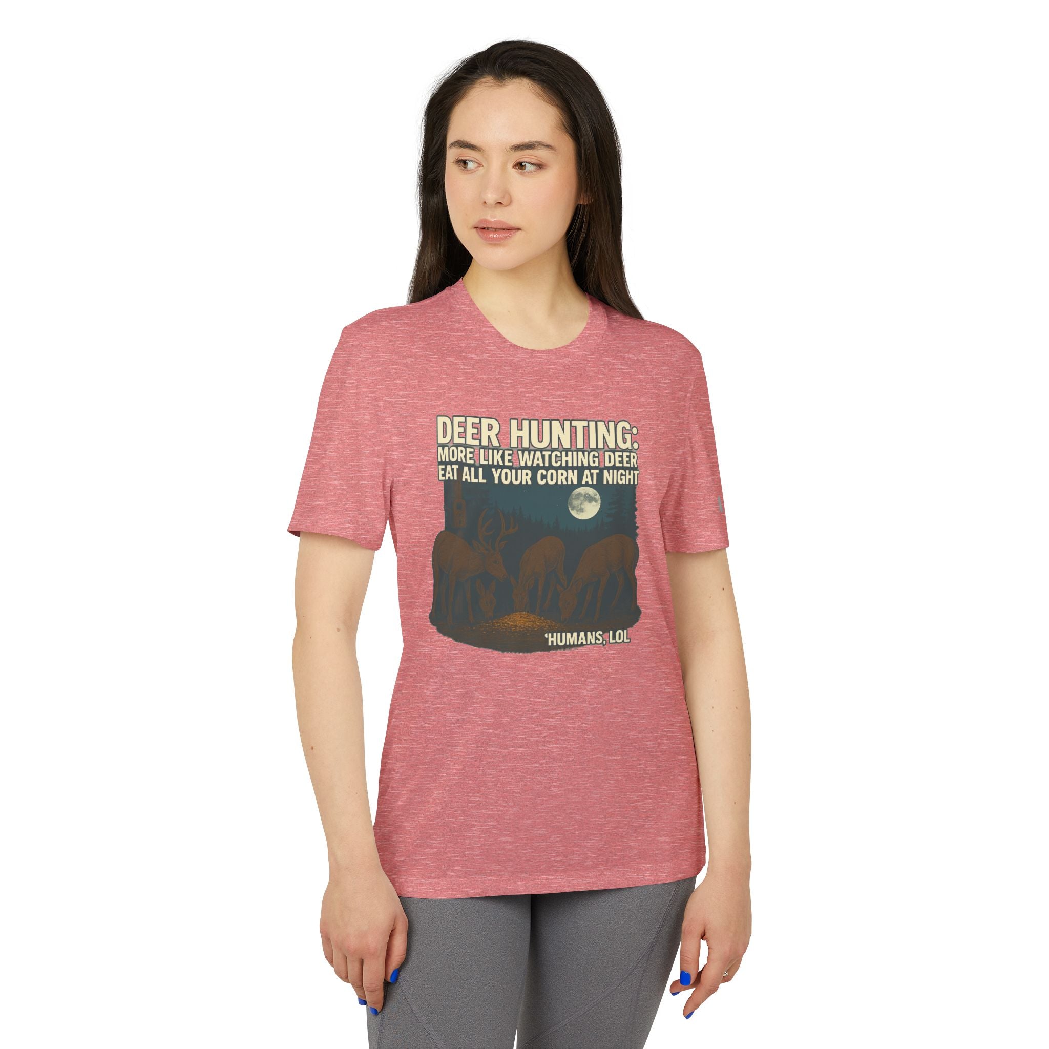 Deer Hunting Graphic T-Shirt — "Deer Hunting: More Like Watching Deer Eat All Your Corn at Night"