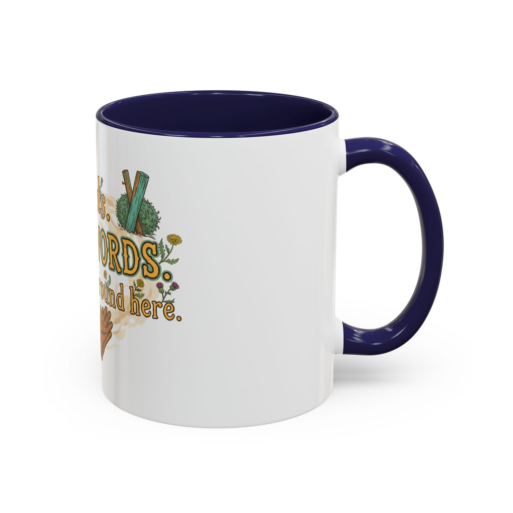 Weeds, Curse Words & Gardening Coffee Mug — Funny Gardener Accent Mug (11/15oz)