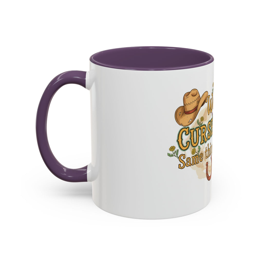 Weeds, Curse Words & Gardening Coffee Mug — Funny Gardener Accent Mug (11/15oz)
