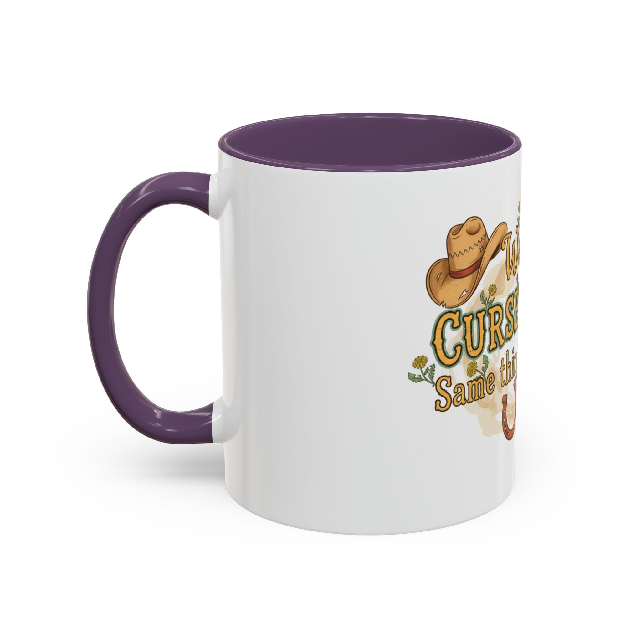 Weeds, Curse Words & Gardening Coffee Mug — Funny Gardener Accent Mug (11/15oz)