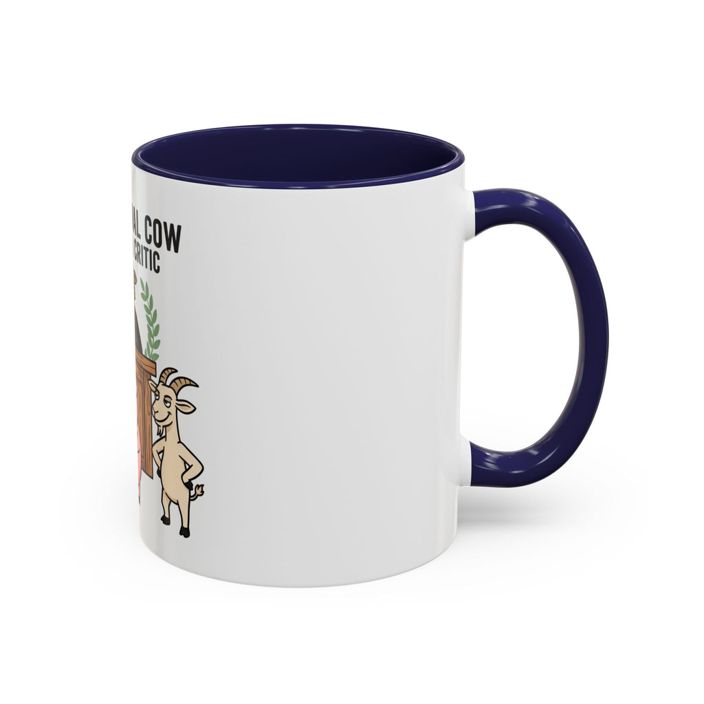 Professional Cow (All Kinds) Critic Coffee Mug — Funny Farm Animal Judge Gift (11/15oz)