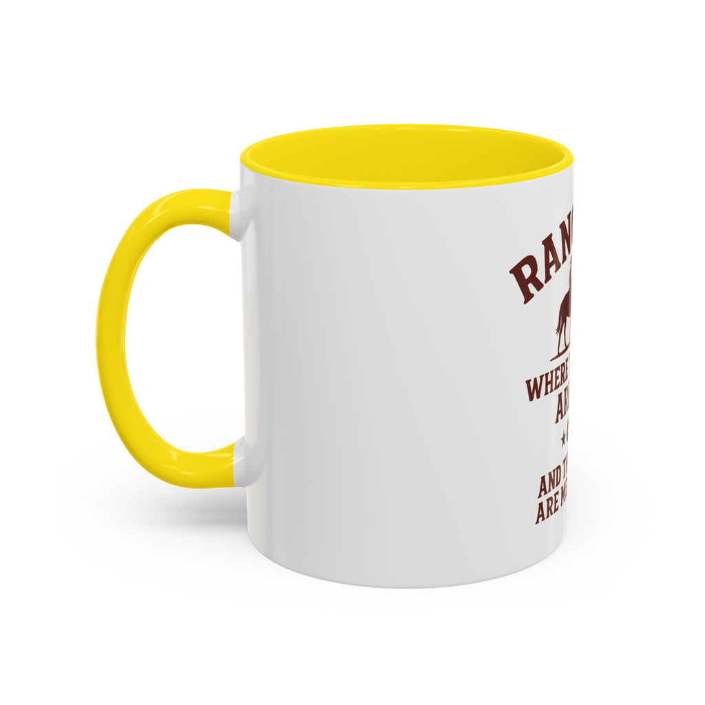 Ranching Coffee Mug — “Where the steaks are high and the profits are medium rare”