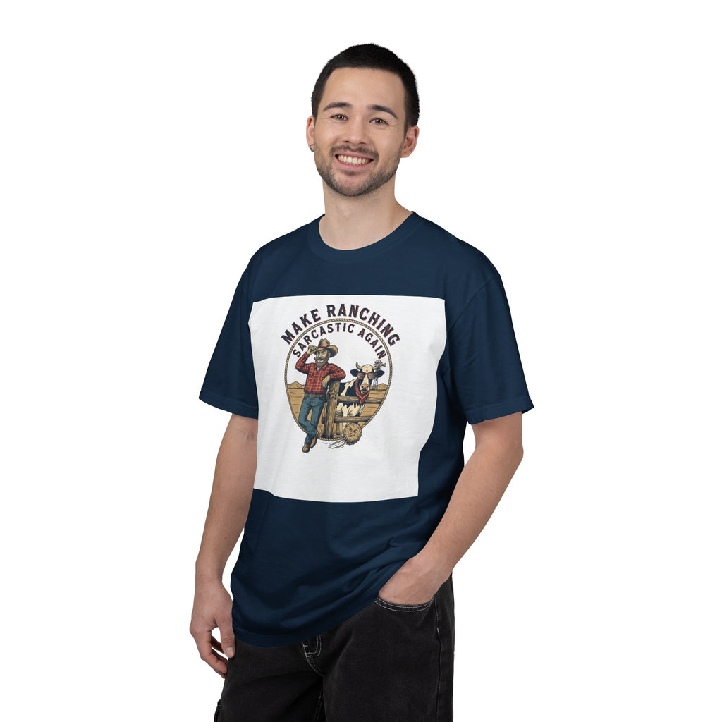Make Ranching Sarcastic Again Graphic T-Shirt — Western Cowboy Farm Humor Tee