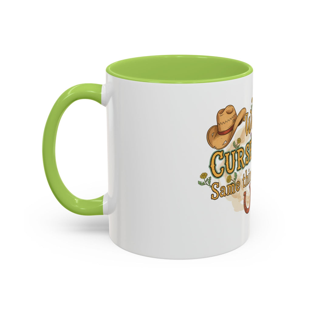 Weeds, Curse Words & Gardening Coffee Mug — Funny Gardener Accent Mug (11/15oz)