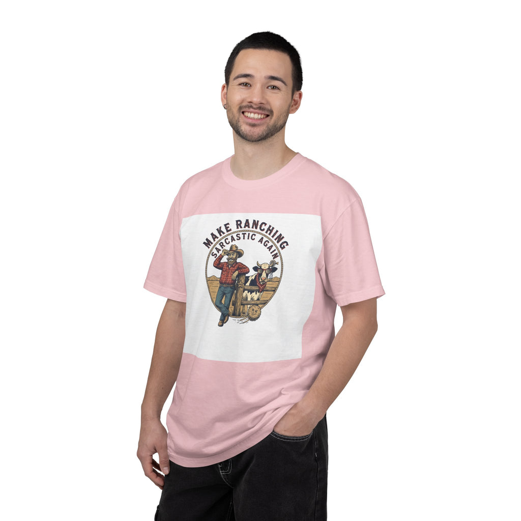 Make Ranching Sarcastic Again Graphic T-Shirt — Western Cowboy Farm Humor Tee