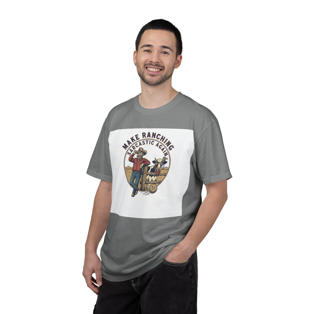 Make Ranching Sarcastic Again Graphic T-Shirt — Western Cowboy Farm Humor Tee