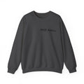 MSZ Ranch Crewneck Sweatshirt — Retro Deer Patch Back, Script Front
