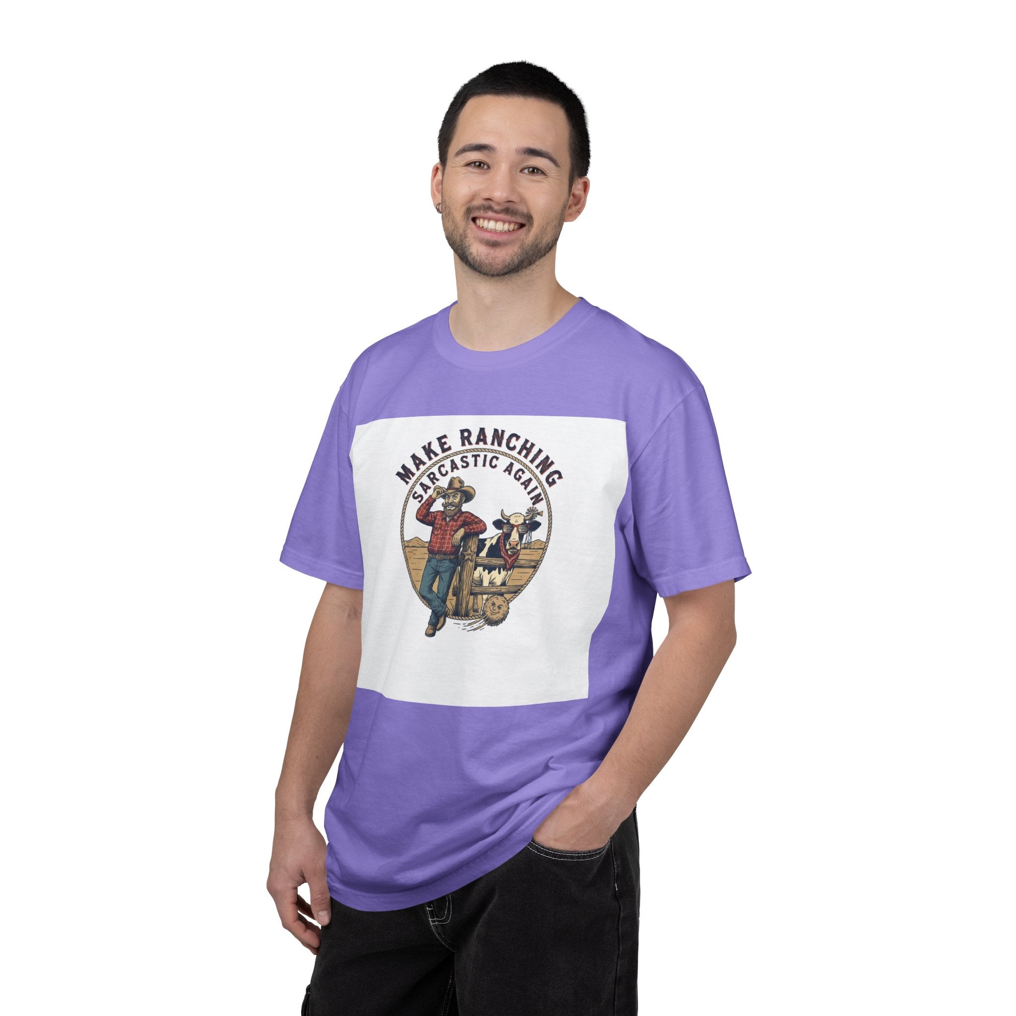 Make Ranching Sarcastic Again Graphic T-Shirt — Western Cowboy Farm Humor Tee