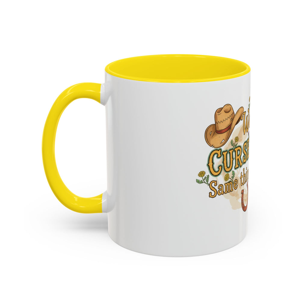 Weeds, Curse Words & Gardening Coffee Mug — Funny Gardener Accent Mug (11/15oz)