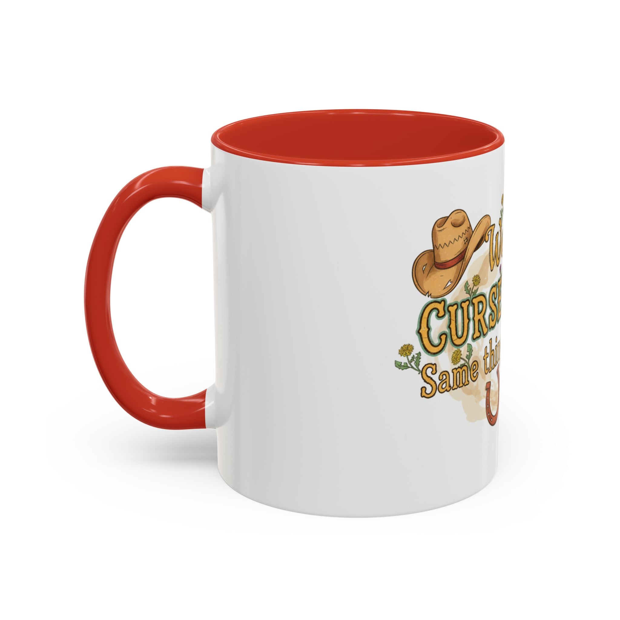 Weeds, Curse Words & Gardening Coffee Mug — Funny Gardener Accent Mug (11/15oz)