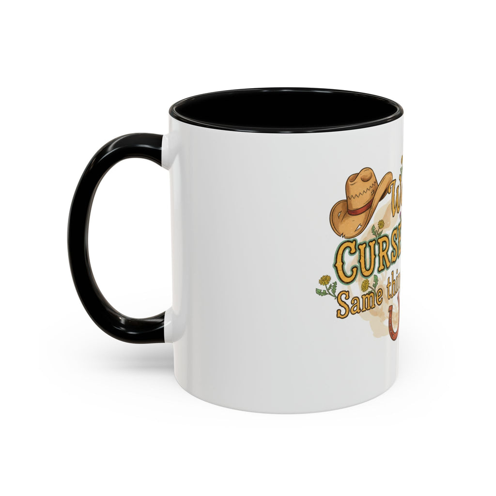 Weeds, Curse Words & Gardening Coffee Mug — Funny Gardener Accent Mug (11/15oz)