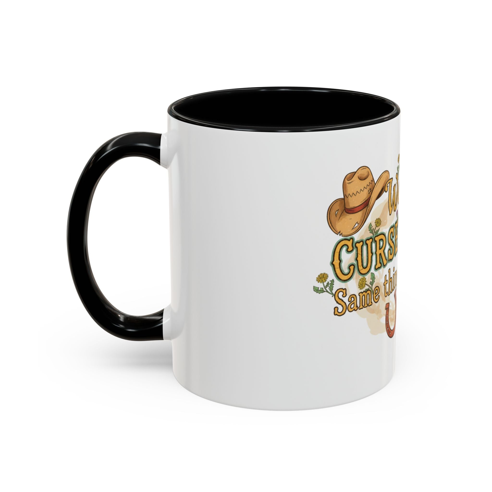 Weeds, Curse Words & Gardening Coffee Mug — Funny Gardener Accent Mug (11/15oz)