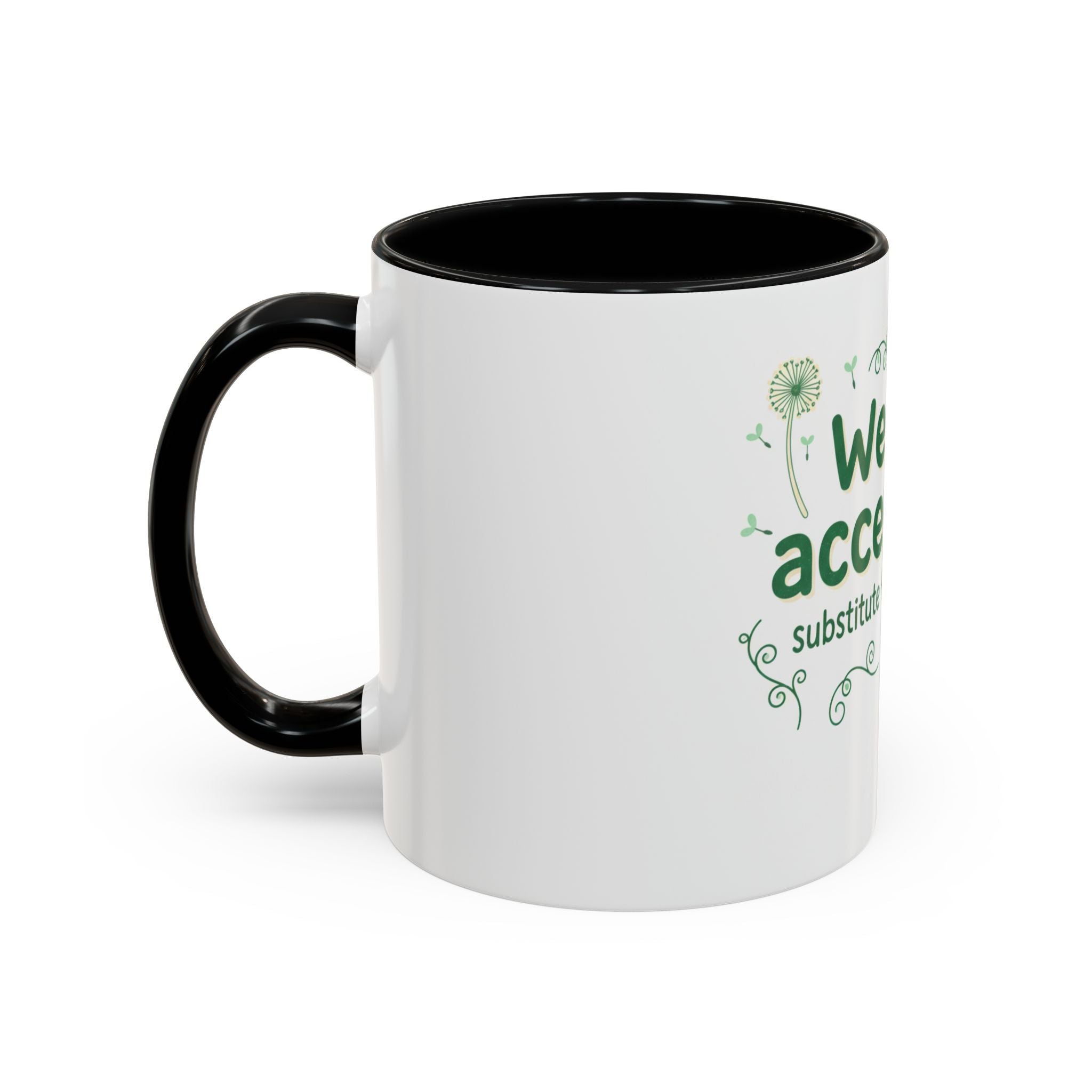 Weeds = Acceptable Coffee Mug — Funny Gardener St. Patrick's Day Accent Mug (11/15 oz)