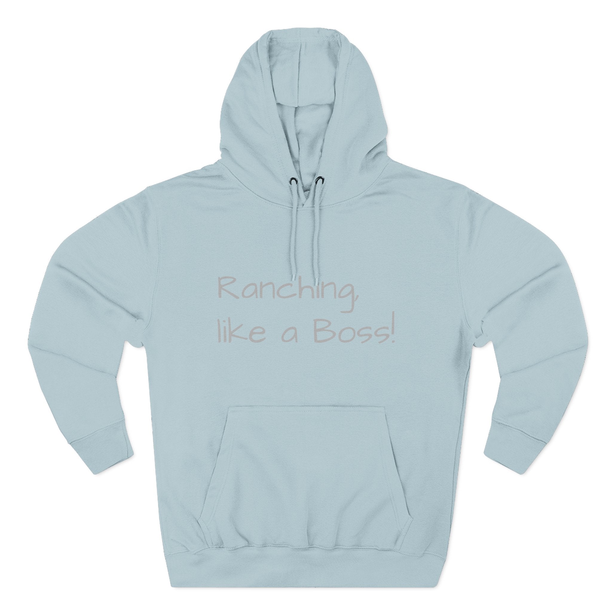 Ranching Like a Boss Hoodie — 'Kind of!' Casual Western Fleece Hoodie