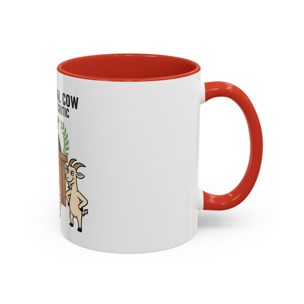 Professional Cow (All Kinds) Critic Coffee Mug — Funny Farm Animal Judge Gift (11/15oz)