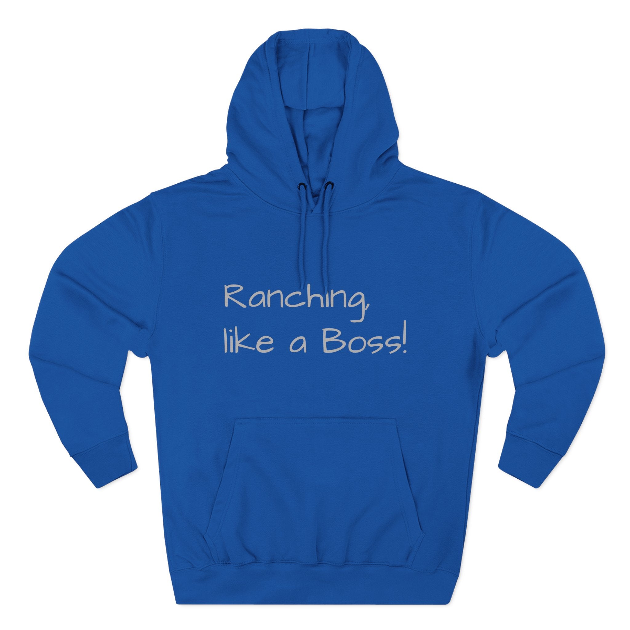 Ranching Like a Boss Hoodie — 'Kind of!' Casual Western Fleece Hoodie