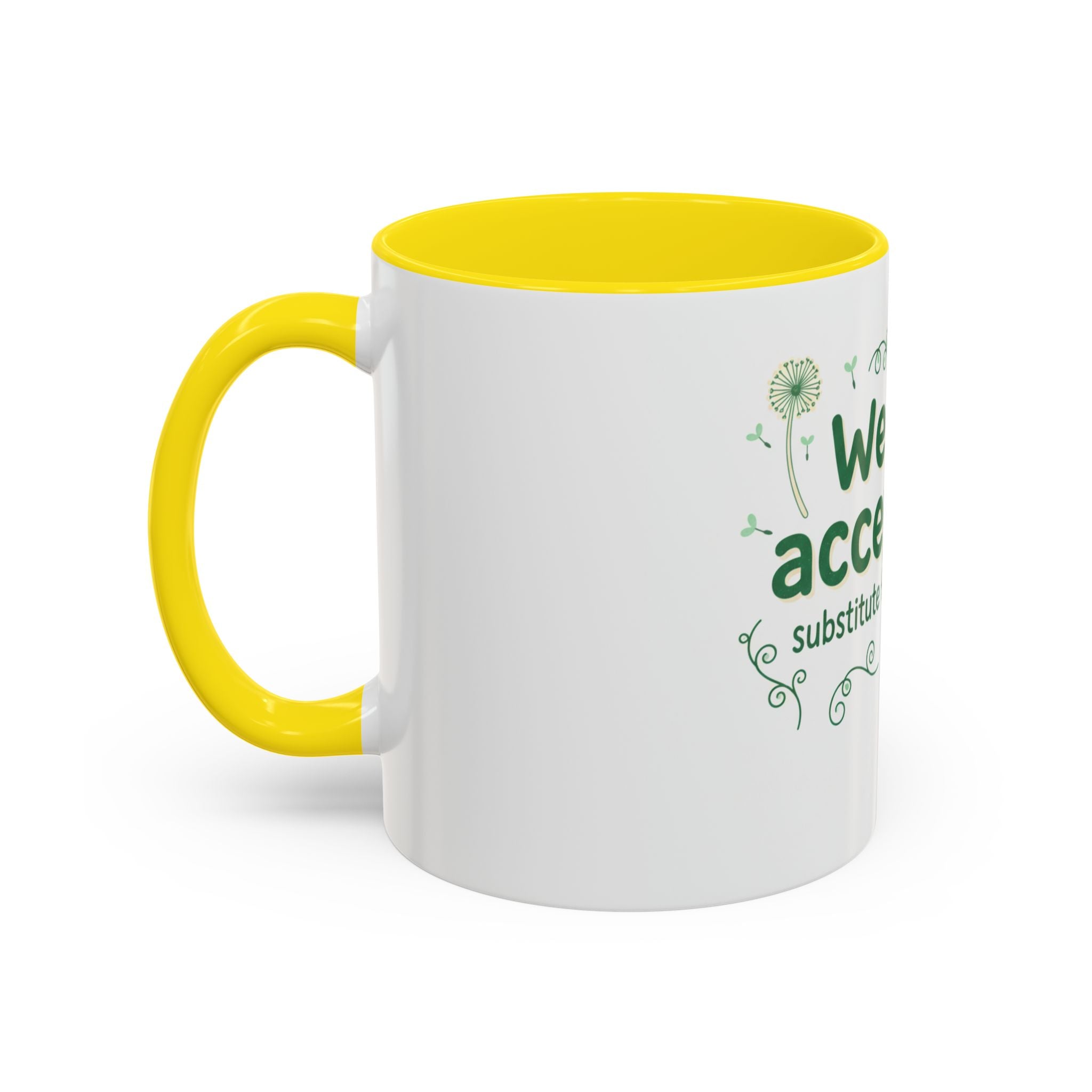 Weeds = Acceptable Coffee Mug — Funny Gardener St. Patrick's Day Accent Mug (11/15 oz)