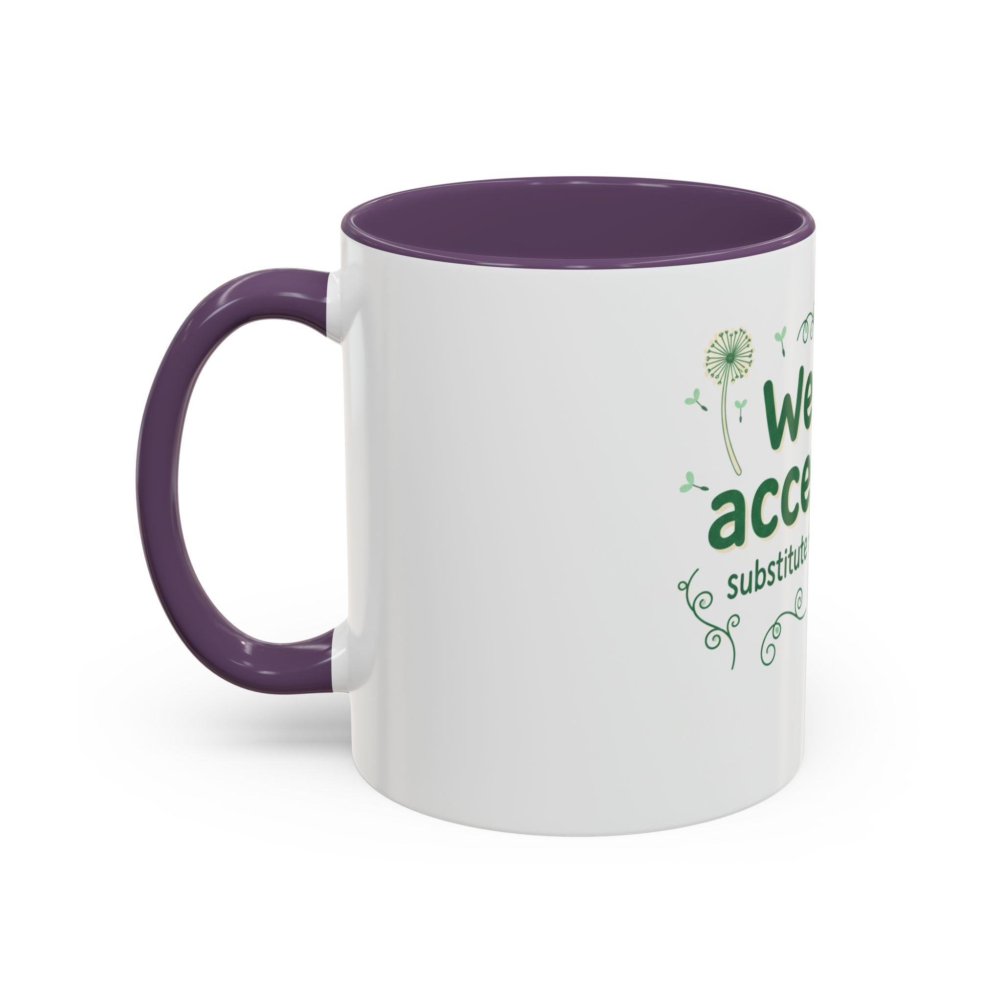 Weeds = Acceptable Coffee Mug — Funny Gardener St. Patrick's Day Accent Mug (11/15 oz)