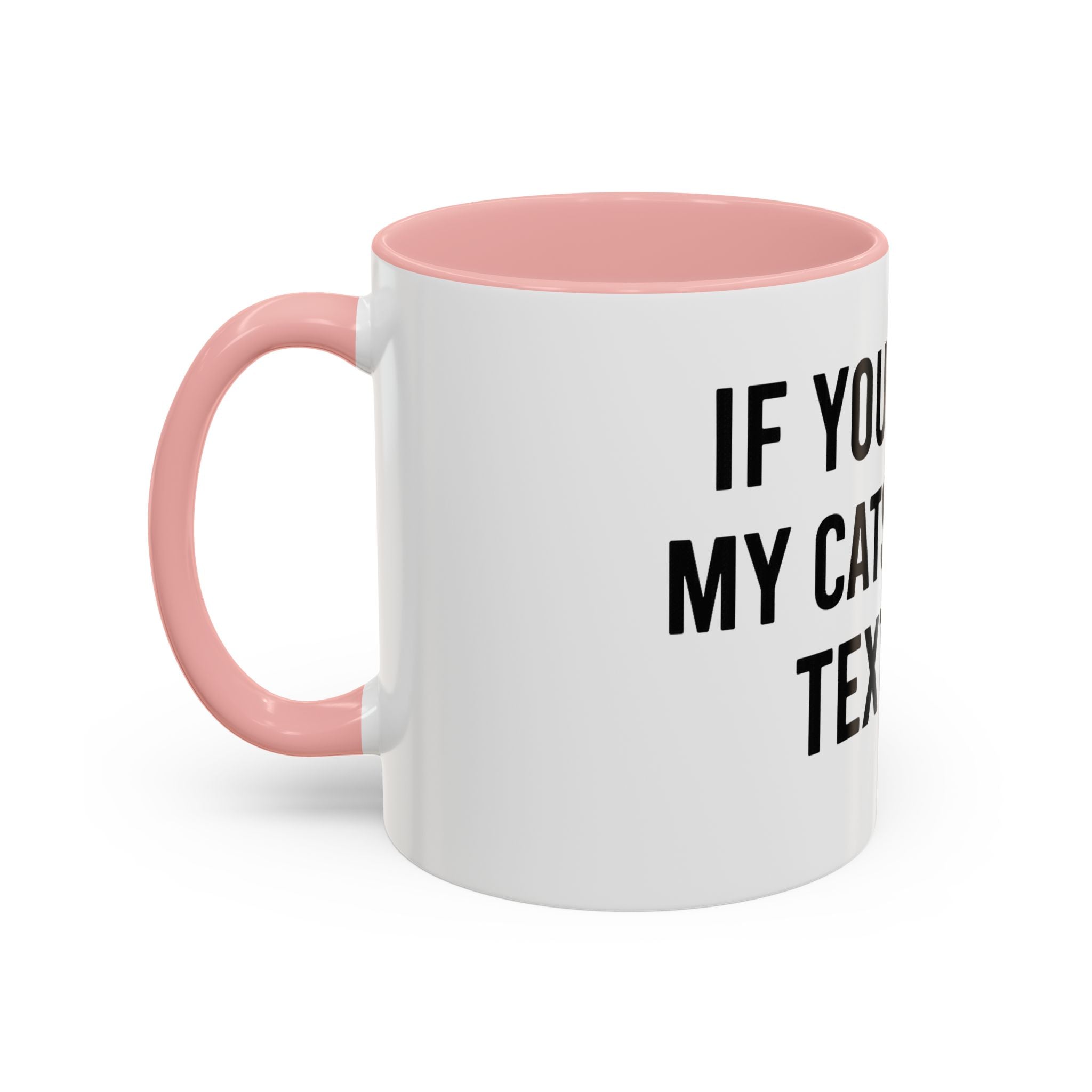 If You Spot My Cats or Kids Text Me Mug — Funny Accent Coffee Mug for Cat & Kid Parents