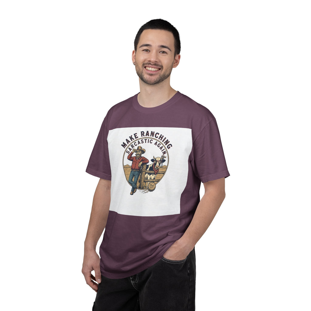 Make Ranching Sarcastic Again Graphic T-Shirt — Western Cowboy Farm Humor Tee