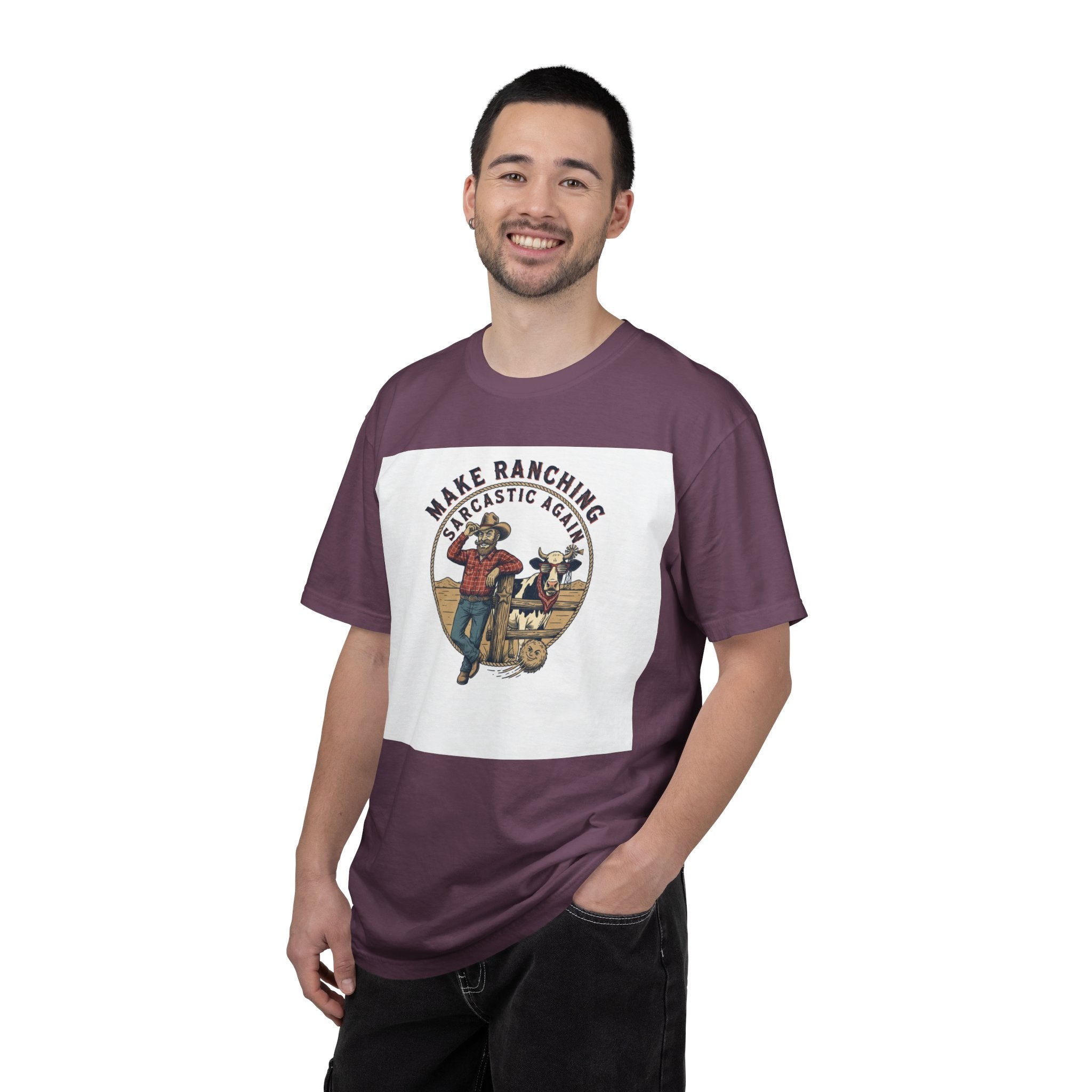 Make Ranching Sarcastic Again Graphic T-Shirt — Western Cowboy Farm Humor Tee